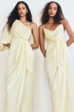 LUMIERE TIE FRONT MIDI DRESS - GOLDEN HOUR - Image 6