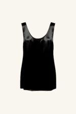 SAVANNA SCOOP NECK TOP - BLACK - Image 6